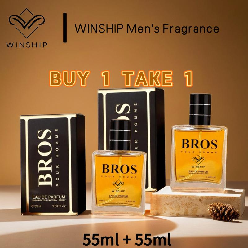 FreeShipping『BUY 1 TAKE 1』WINSHIP BROS Men’s Cologne 55ml – Long-Lasting Fresh Scent, Elegant & Masculine Fragrance for Daily Use