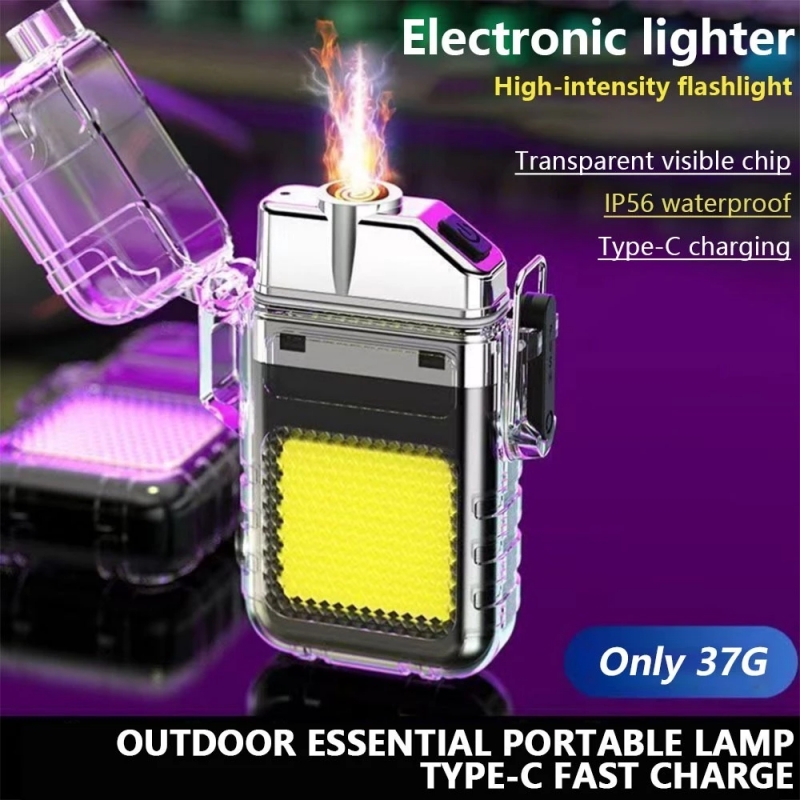 BUY 1 TAKE 1 Acciaiie Rechargeable Work Light Keychain Arc Lighter Flashlight Power Display Waterproof Windproof BUY 1 TAKE 1 Acciaiie Rechargeable Work Light Keychain Arc Lighter Flashlight Power Display Waterproof Windproof